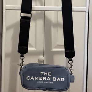 Marc Jacobs The Camera Bag Blue Canvas Crossbody